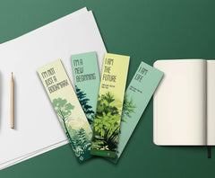 Mark Your Page: Sow 2 Grow Assorted Premium Eco-friendly Bookmarks - I am Not (Set of 4)