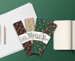 Mark Your Page: Sow 2 Grow Assorted Premium Eco-friendly Bookmarks - Patterns (Set of 4)