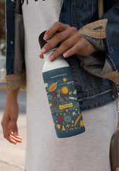 Unleash Your Curiosity: Shop the Secret 750ml Stainless Steel Wide mouth reusable Bottle - Curious Minds Expand Horizons