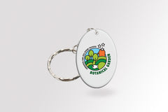 Mindfulness in Your Pocket: high quality premium stainless steel metal Oval Keychain - Breathe