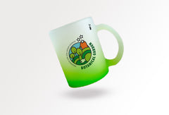 Find Your Shade of Green: Premium green shaded 350 ml green glass mug - Green is Life