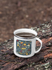 Unlock Your Imagination: Curious Minds durable Stainless Steel 350ml White Metal Mug - Curious Minds Expand Horizons