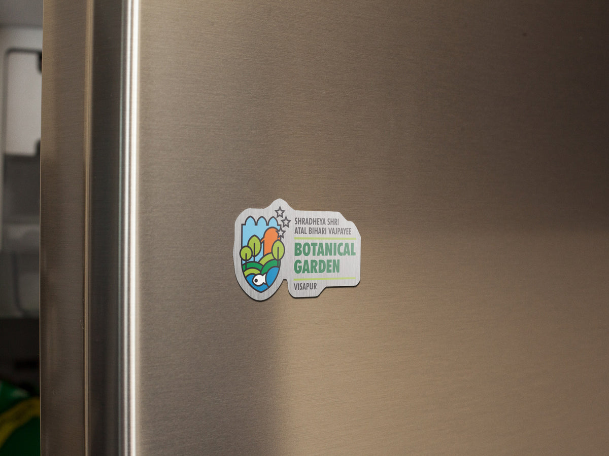 Refresh Your Space: Breathe Premium Stainless Steel Metal Fridge Magnet - Special