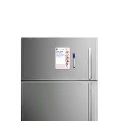 Stay on Top of Your Tasks with beautiful designed Weeden (MDF) Fridge To-Do Board, Life is beautiful - Flowers