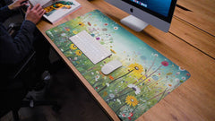 Elevate your desk - Beautiful designed premium printed desk mat - Flowers