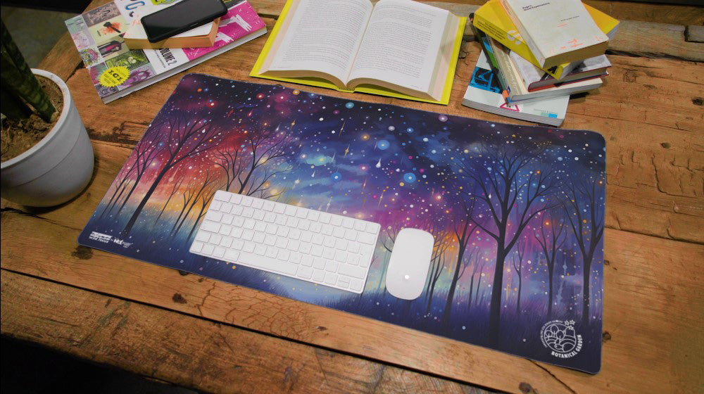 Elevate your desk - Beautiful designed premium printed desk mat - Stars