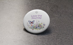 Express Elegance: Love & Dance Double sided stainless steel Premium No Pin Badges