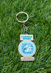 Key to Exploration Premium Stainless Steel Curious Minds Marine Life Metal Keychain