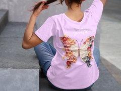 Elegance in Florals: Premium Cotton Round Neck Oversize T-Shirt - So Beautiful Roses