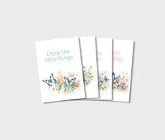 Charming Beauties: Sow 2 Grow Butterflies Note Cards (Set of 4)